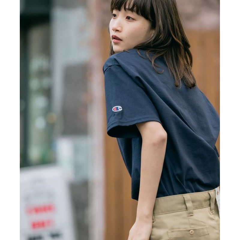 Roop Tokyo Champion Authentic T Shirts レディース チャンピオン コットン 無地 半袖 Tシャツ Women トップス Tシャツ カットソー 通販 Lineポイント最大0 5 Get Lineショッピング