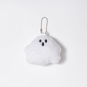 搞怪白色幽靈絨毛吊飾