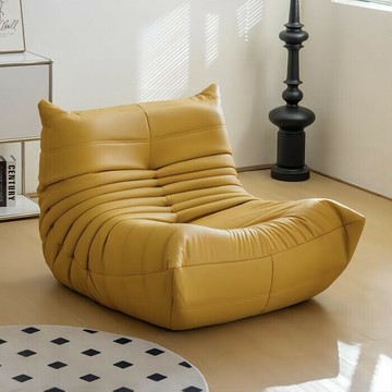 【含稅/免運】 毛毛蟲懶人沙發午睡臥室陽臺榻榻米單人沙發ins風網紅沙發椅