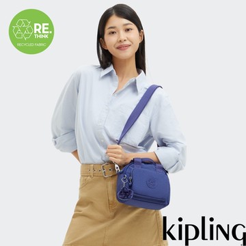 Kipling 深海藍輕巧手提斜背兩用包-DEFEA MINI