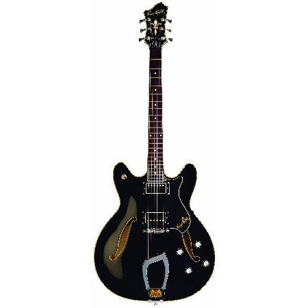 Hagstrom Viking Semi-Hollow Electric Guitar Black Gloss