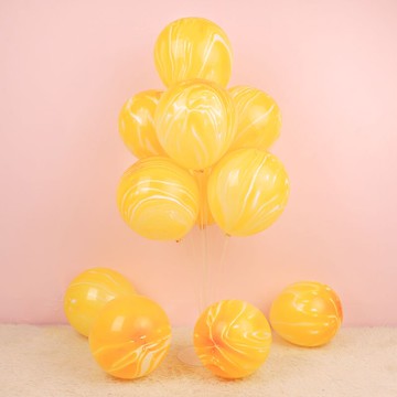 兒童成人派對裝飾云朵瑪瑙生日宴布置ins網紅大理石云紋乳膠氣球