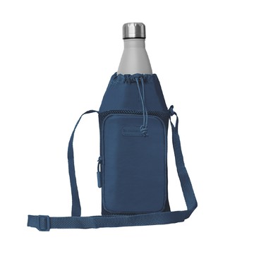 TRAVELON 美國 Pi保溫水壺袋(海軍藍) / 保冷袋 保冰袋 水瓶袋 手搖杯袋 飲料杯袋