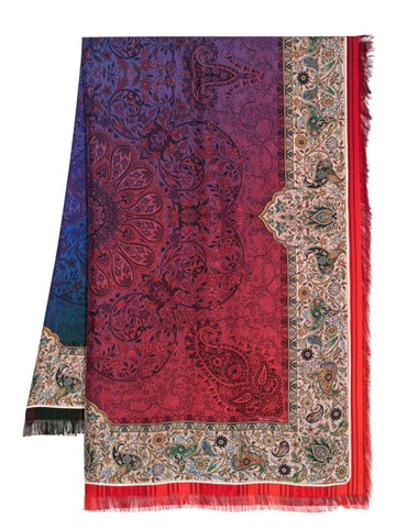 Pierre-Louis Mascia - Aloe floral-print silk scarf - women - Silk - One Size - Multicolour