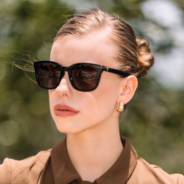 [澳洲ROSIE ALLAN] SKYLER款  黑 手工板材太陽眼鏡 -