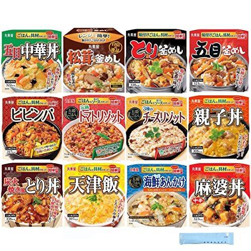 丸美屋 どんぶり ごはん付き 12種類 アソート セット 親子丼 麻婆丼 中華丼 ビビンバ とり丼 海鮮あんかけ 野?