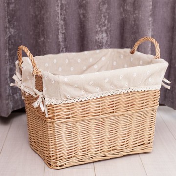 工廠直銷 編織籃 藤編籃 收納籃 臟衣籃簍收納筐田園藤編柳編收納籃子藤編收納筐玩具儲物收納桶籃特惠/開立發票 特價出 全館九折 售後保障 m1214