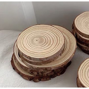 蕨美植栽 造型底盤木頭墊子杯墊8-10公分