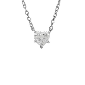 莫桑石 莫桑鑽 1-3克拉心形鑽項鍊 台北門市 客製化訂製