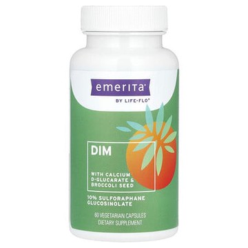 Emerita, DIM，含 D-葡糖酸酸鈣和西蘭花籽，60 粒素食膠囊