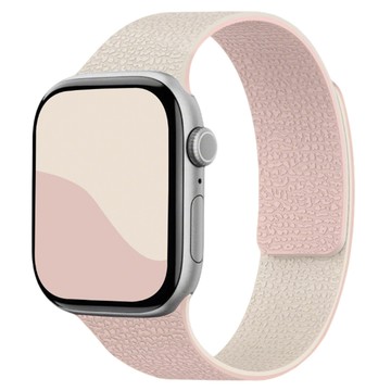 OMG 雙色矽膠磁吸錶帶  星光粉  Apple Watch S11(42mm)  1個