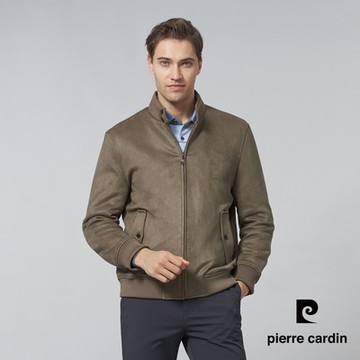 pierre cardin 皮爾卡登 男款 都會休閒立領鋪棉夾克外套-卡其色(5245762-84)