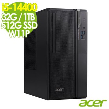 Acer 宏碁 Veriton VS2720G 商用電腦 (i5-14400/32G/1TB+512G SSD/W11P)