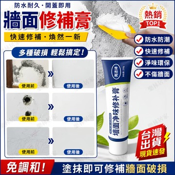 牆面修補膏 防水補牆膏 白牆修補 防潮白色膩子膏 遮蓋污漬 室內牆面裂縫剝落掉漆修復 牆壁補土 補牆膏 牆面補土
