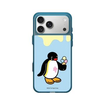 iPhone 17 Pro Max Clear (相機按鈕) 夜幕藍 - Pingu 企鵝家族 - Pingu - 我的冰淇淋