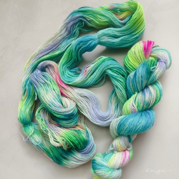 lufi手染線 美麗諾羊毛襪線 50g