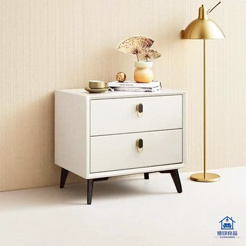 現貨/附發票 整裝床頭櫃 45公分兩抽床頭櫃 實木框架+貓爪皮床邊桌 小櫃子 收納櫃子 免運 可貨到付款 快速出貨 工廠直銷 5y17