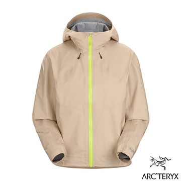 【Arcteryx 始祖鳥官方直營】女 Coelle 防水外套 柳條褐/音速綠