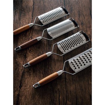 半宅木柄刨絲器姜末蘿卜土豆絲家用多功能擦絲器不銹鋼刨刀削皮器