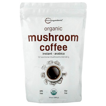 Micro Ingredients, Organic Mushroom Coffee, Arabica, Instant, 14 oz (396 g)