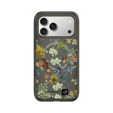 iPhone 17 Pro Max AirX 本質黑 - Van Gogh Museum - Vincent 的花朵-50週年紀念款 透明