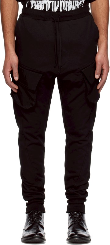 Julius 黑色 Cotton Heavy Sweat 工装裤