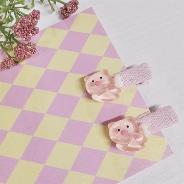 童-閃亮小豬壓夾2入