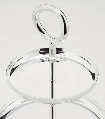 Christofle Vertigo silver-plated serving stand by Andrée Putman