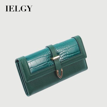IELGY 女士全配簡約款純色錢包