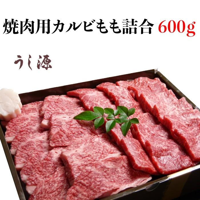 肉料理うし源 焼肉用カルビもも詰合600ｇ UG-YTKB1006 [奈良県 宇陀市] FN0DW