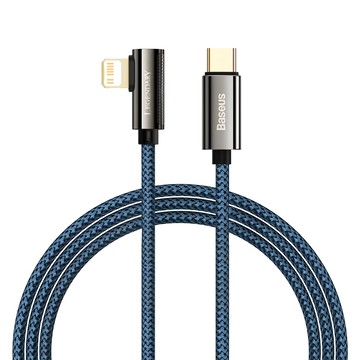 Baseus 倍思 傳說系列 彎頭數據線 Type-C to iPad 20W 快充  1m  藍色  1條