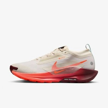 NIKE PEGASUS TRAIL 5 GTX 男鞋 慢跑鞋 運動鞋 越野 防潑水 米白 橘紅-FQ0908104