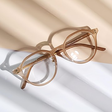 BEIMA 纖薄膠框眼鏡 TR010  正面長度 148mm x 鏡頭長度 45mm  棕色