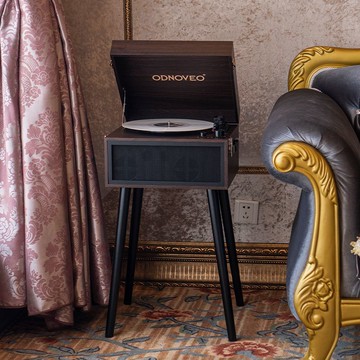 工廠現貨 歐蒂諾黑膠唱片機高音質輕奢藍牙音響家用多功能復古高檔留聲機487-LPS 保售後 台灣公司