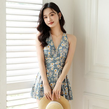 遊泳衣女新款遮肚顯瘦性感女士連體保守韓國ins超僊大碼溫泉泳裝