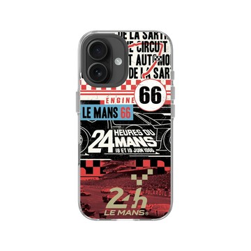 iPhone 16 Clear Case（相機按鈕） 透明 - 24 Hours of Le Mans - Le Mans 66 Poster