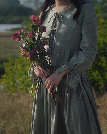 曼陀羅刺繡綁帶外套