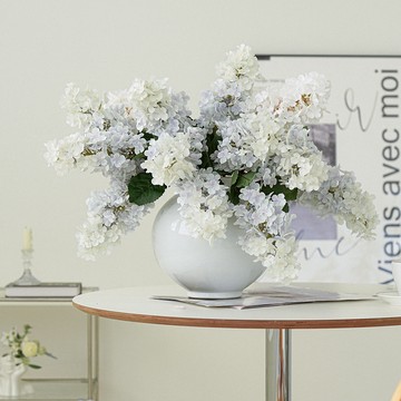 Flouse302 萊姆燈歐洲木繡球人造花中心擺飾  萊姆天空  1個