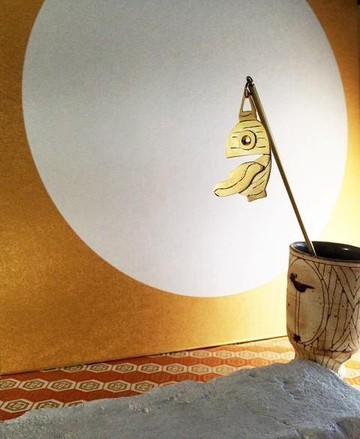 Chochin幽靈黃銅髮夾髮夾