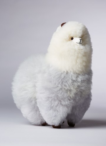 秘魯工匠手工原生羊駝毛國家公園羊駝-瓦特納冰川-32CM