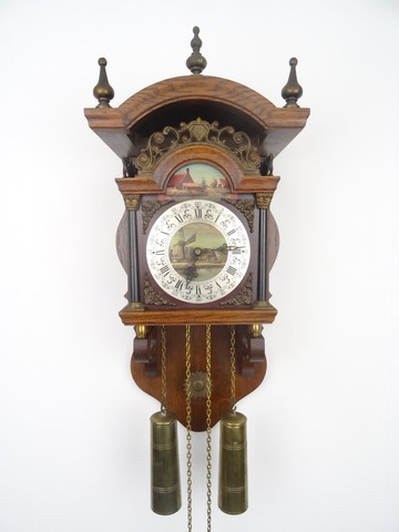 薩蘭德荷蘭壁鐘 古董 8 日鍊 (Warmink WUBA Junghans 時期)