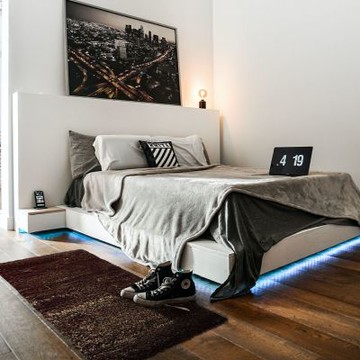 【山德力】柔軟舒適長毛地毯70x140cm 黑金