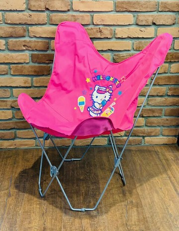 【震撼精品百貨】Hello Kitty 凱蒂貓 三麗鷗 KITTY外出摺疊椅/露營椅-甜蜜#38324 震撼日式精品百貨