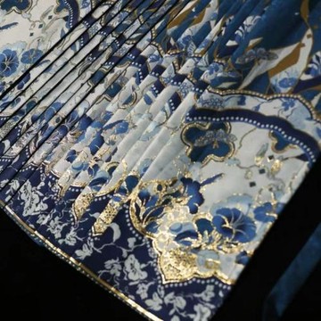 塵雪集【青花瓷】原創仿妝花明制新中式馬面裙原創國風裙漢服女