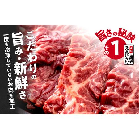 ふるさと納税 牛ハラミ肉 1.2kg（300g×4）秘伝の赤タレ漬け 訳あり サイズ不揃い 大阪府泉佐野市