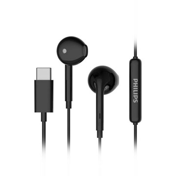 【PHILIPS飛利浦】 強力低音耳塞式Type C耳機附麥克風 TAE1018 兩色