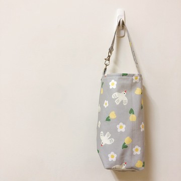 【雪花梨】鬱金香花園 手工飲料提袋/ 散步小提袋/ 環保杯袋