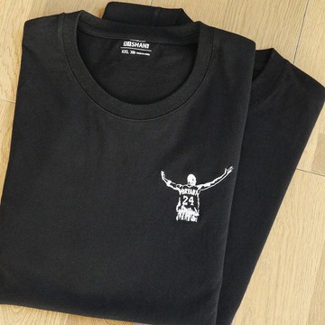 刺繡運動T恤湖人隊科比曼巴精神 kobe籃球紀念文化衫短袖春秋款刺繡運動T恤男 7H