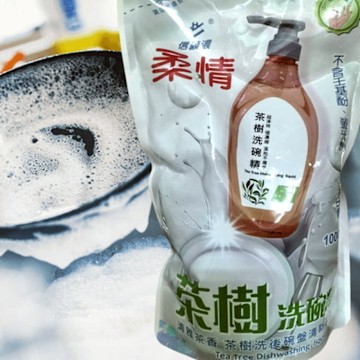 五葉松洗潔精1000mlx1瓶+茶樹洗碗精1000mlx12包補充 (特惠組)