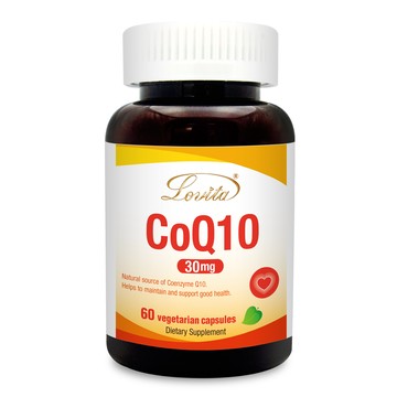 [LOVITA 愛維他] 輔酵素Q10素食膠囊 (60錠/罐) (全素)-1入組